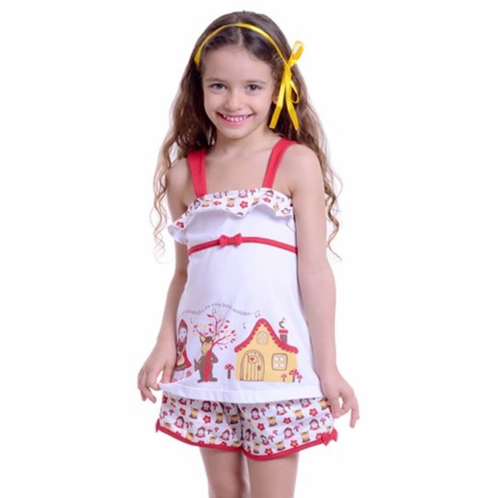 Baby Doll Little Red Riding Hood. Girl Homewear